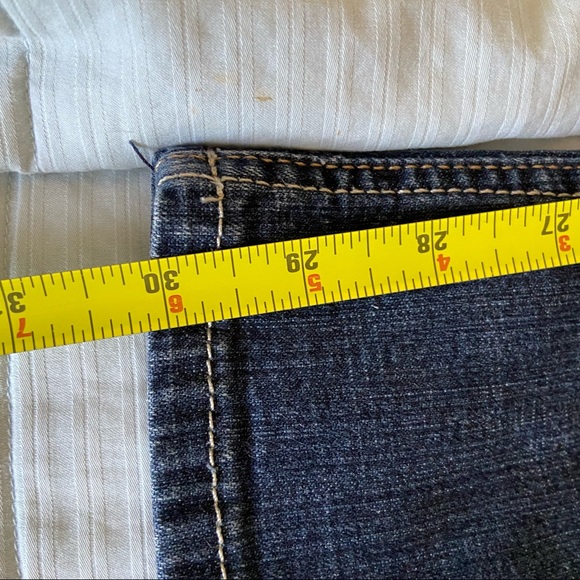 Riders Lee Jeans Classic Mid Rise Boot Cut Medium Wash Blue Stretch Straight Leg - Picture 3 of 5